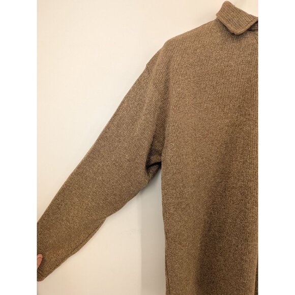 Vintage Polo Sweater Men Size L Cable Knit Textured Neutral Heritage 90s Preppy - Picture 6 of 10